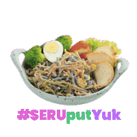 Rainbow Noodle Sticker by Sunkrisps Indonesia