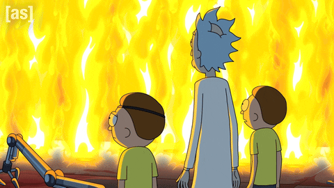 Staring Rick And Morty GIF by Adult Swim