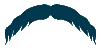 Typography Moustache Sticker by Great Southern Bank