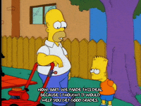 Sad Season 4 GIF by The Simpsons