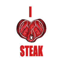 Steak Carnivore Sticker by Fleischwerkstatt