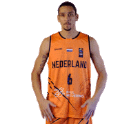 Basketballnederland basketball basketbal orange lions basketball nederland Sticker