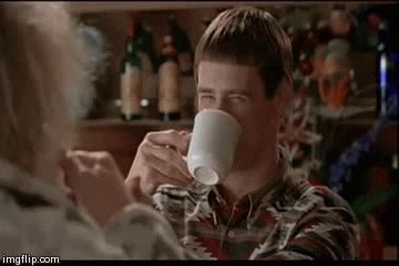 Dumb And Dumber Drinking GIF