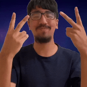 Less than and greater than gesture