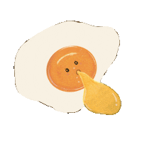 Eunice543200 breakfast egg egg yolk blissdreamhk Sticker