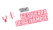 BarcelonaEnComu barcelona bcn izquierda barri Sticker