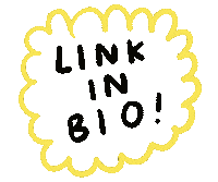 link link in bio linkinbio a fluffy bee afluffybee Sticker