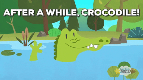 crocodile goodbye GIF by Super Simple