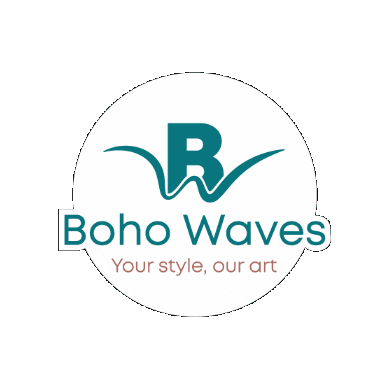 boho_waves giphygifmaker art style waves Sticker