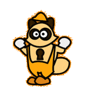Dance Racoon Sticker