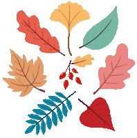 Illustration Fall Sticker