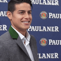 happy james rodriguez GIF by FC Bayern Munich