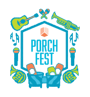 jacksabby porchfest jacks abby porch fest Sticker