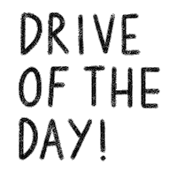 Driving Of The Day Sticker by Catharina Stewart