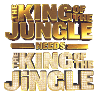 King Of The Jungle Gold Sticker by Cini Minis Global