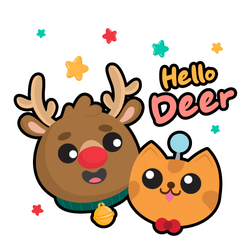 Deer Hello Sticker by BerjayaTimesSquare