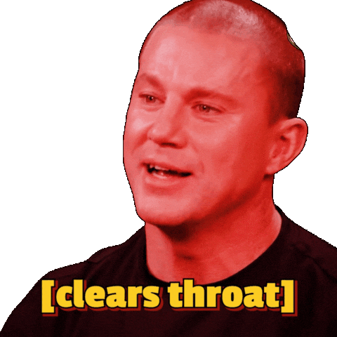 Sweating Channing Tatum Sticker by First We Feast