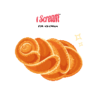iScreamArabia ice cream bread bun ice cream cone Sticker