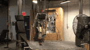 robot walking GIF
