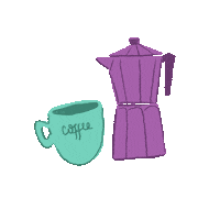 munino coffee cafe merienda cafetera Sticker