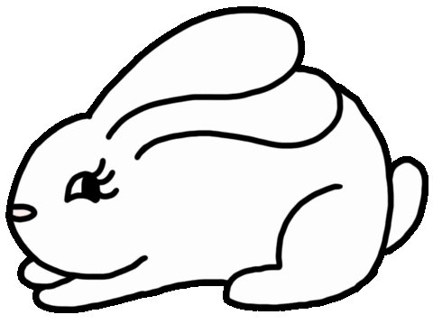 Bunny Rabbit Sticker by pey chi