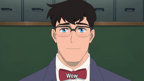 Clark Kent Wow GIF by Adult Swim