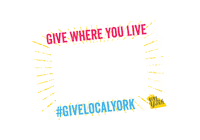Donate York Sticker by givelocalyork