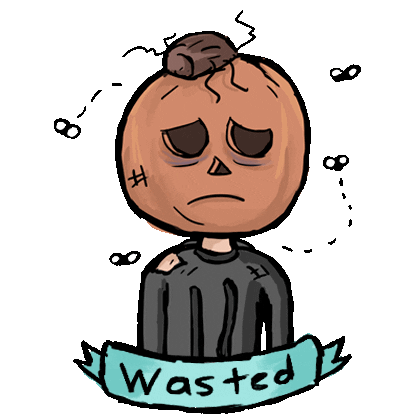 zombieecorn giphyupload sad halloween blue Sticker