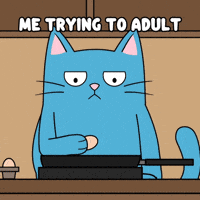 Struggling Blue Cat GIF