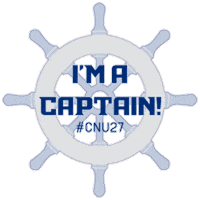 Ship Wheel Sticker by Christopher Newport University