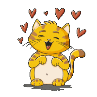 International Cat Day Love Sticker