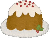 Christmas Cake Sticker
