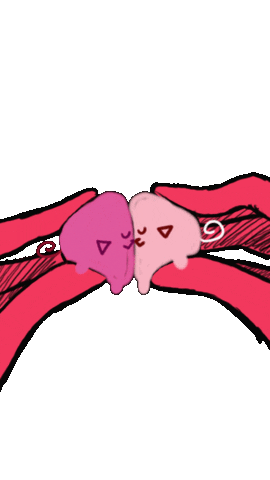 I Love You Kiss Sticker by Pipapeep