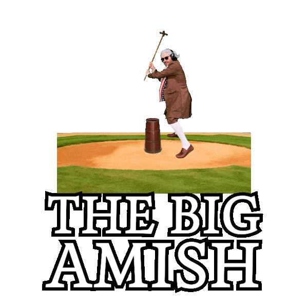 Amish Swing And A Miss Sticker