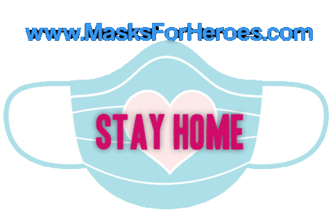 MasksForHeroes mask stayhome heroes masks Sticker