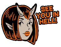 wytchlab girl hell see you wytchlab Sticker