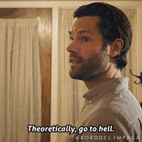 aborddelimpala hell jared padalecki walker go to hell GIF