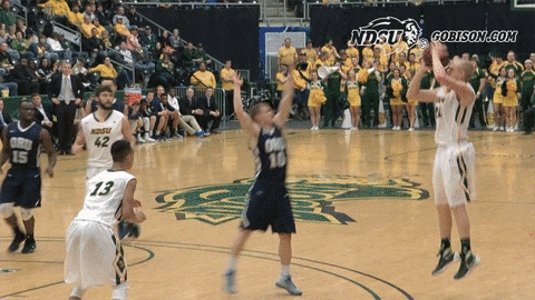 north dakota state basketball GIF by NDSU Athletics