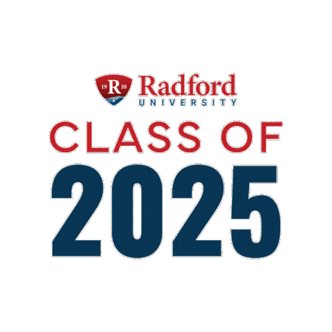 Classof2025 Radforduniversity Sticker by RadfordU
