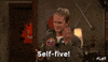 High Five How I Met Your Mother GIF by Laff