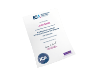 Ica Certificate Sticker by International Compliance Association