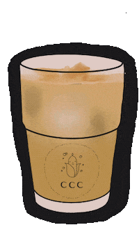 Iced Coffee Latte Sticker by Corn Candle Co
