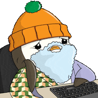 Tired Monday Morning Sticker by Pudgy Penguins