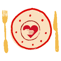 Heart Celebrate Sticker by God's Love We Deliver