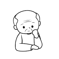 Tired Man Sticker