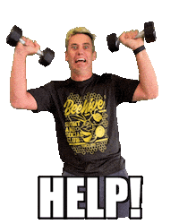 Help Sticker by Beehive Sports