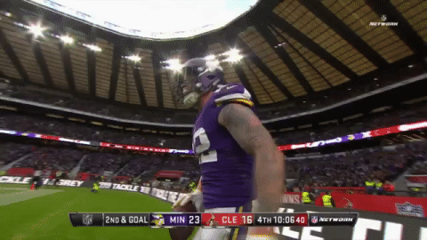 Kyle Rudolph Yes GIF by Minnesota Vikings