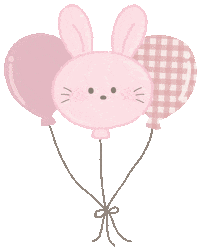 Pink Bunny Sticker