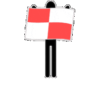 triviall wave flag danger jeopardy Sticker