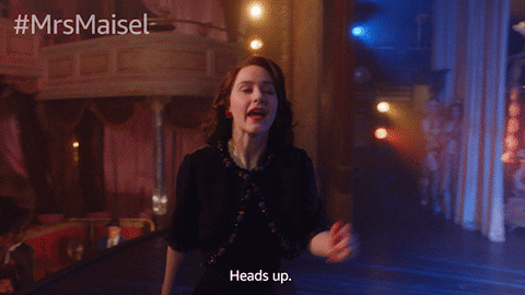 Rachel Brosnahan Oops GIF by The Marvelous Mrs. Maisel